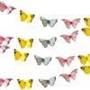 Talking Tables Butterfly Bunting - 2,5 metri, Decorazione per Festa di Compleanno Bambina, Microfibra, Truly Fairy, Colori Pastello