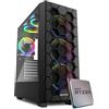 EMCA4 Computer Gaming PC AMD Ryzen 5 5600X 6core 12Threads - AMD Radeon RX 6700 XT 12GB - M.2 1TB nvme - Ram 16GB DDR4 3200Mhz - ARGB - Windows 11