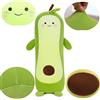 Tikwisdom Avocado Verde Peluche - Coccodrillo Pera Simulazione Bambola Cuscino per Dormire - Giocattolo (110 cm)