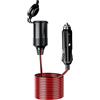 Umelee 8M Prolunga Accendisigari Auto DC 12V/24V 16AWG, Prolunga Presa Accendisigari per Auto con Fusibile 20A per Auto, Camion, Moto, Navi