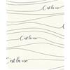 Rasch Carta da parati 464603 - Carta da parati in tessuto non tessuto bianco con scritta nera della collezione Freundin Home