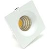 VIVALAMP MINI FARETTO LED DA INCASSO 3W QUADRATO 38MM COB INCLUSO TRASFORMATORE LED DRIVER KIT 5 PEZZI 3000K
