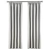 Sleepdown Tende oscuranti foderate con fettuccia a costine, foderate, isolanti termicamente, per camera da letto e soggiorno, grigio, 2 pannelli, 167 x 228 cm