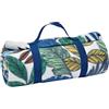 Sleepdown Coperta da picnic in pile tropicale per esterni, morbida e portatile, pieghevole, per spiaggia, campeggio, escursionismo, giardino, con manico, 135 x 150 cm, multicolore