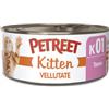 Petreet Natura Vellutate per Kitten da 60 gr Gusto K01 - Tonno