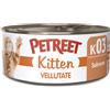 Petreet Natura Vellutate per Kitten da 60 gr Gusto K03 - Salmone