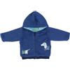 Fs - Baby GIUBBOTTO NEONATO CON CAPPUCCIO INVERNALE IN PILE IMBOTTITO