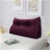 Rucener Schienale Letto Triangolari Cuscino Letto Schiena Schienale Testata Letto Divano Cuscino Lettura Il Perfetto Cuscino perLettura Regalo per la festa del papà Vino rosso 60CM
