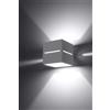 Applique da Parete in Alluminio LOBO G9 White Bidirezionale da interno