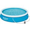 Bestway Swimming Pool Fast Set Round With Filter 366x76 Cm Blu