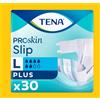 Tena Slip Plus Pannoloni per Incontinenza con Adesivi Taglia L - Assorbenti per Adulti 30 Pezzi
