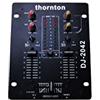 Thornton DJ-2042-2 canali DJ mixer con Crossfader
