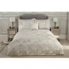 Emma Barclay Blossom - Set copripiumino in jacquard con decori color crema per letto king size