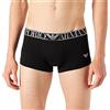 Emporio Armani Trunk Shiny Logoband Tronchi, White, S Uomini