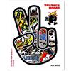4R Quattroerre.it 6150 Adesivo Sticker Bomb Saluto Motociclista, 10 x 12 cm