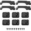 The Lord of the Tools 1 Set RC Auto Cerniera Maniglia Kit Compatibile con TRX-4 1/10 Telecomando Cingolato Veicolo RC Cerniera Porta Auto Nero