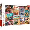 Trefl 1500 Pezzi-Collage, Viaggi, Città Europee, Moderno, Intrattenimento Creativo, Spagna, Italia, Francia, per Adulti e Bambini dai 12 Anni Puzzle, Colore Europa, 26199