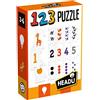 Headu 123 Puzzle New Numeri E Quantità In Sequenza Mu54907 Gioco Educativo Per Bambini 3-6 Anni Made In Italy