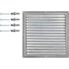DEMLOU - Griglia di Ventilazione 30 x 30 cm in Acciaio Zincato. | Formato 30 x 30 cm con superficie utile di aerazione di 280 cm², rete antinsetti e profilo slim da 3 mm.