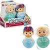 WEEBLES, 2 personaggi COCOCOMELON, Culbuto, giocattolo di risveglio, giocattolo per bambini da 1 anni, GIOCHI PREZIOSI, WEC023