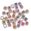 400 PCS Lettera Perline, 7mm Perlin con Letter Perle per Bracciali