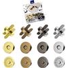Sinofort 24 Set Bottoni Magnetici per Borse 18mm/0.7in Bottoni Calamita Bottoni Magnetici Chiusure Snap Magnetico Metallico per Borsa Cucito Artigianato Borse Abiti in Pelle