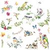 CRASPIRE Uccelli sul Ramo di Un Albero Stickers Murali 8 Fogli Adesivi Murali Fiori in Fiore Impermeabile Rimovibile Vinile Wall Art per Aula Camera da Letto Soggiorno