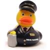 Duckshop Anatra da bagno - personalizzabile (pilota con valigia anatra)