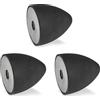 Ganter Normelemente GN 353-35-40-M8-E-55 Tampone di Attacco con Filettatura Interna, Nero, Gewinde d2: M8