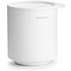Brabantia - Mindset Contenitore Portaoggetti - per Organizzare Piccoli Oggetti - Coperchio Igienico Soft-Touch - Resistente alla Corrosione - Accessorio Bagno - Fresh White - 9.5 x 8 x 9.5 cm