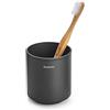 Brabantia - Mindset Portaspazzolino - Spazio Per Più Spazzolini - Antigraffio - Facile da Pulire - Metallo Resistente alla Corrosione - Accessorio da Bagno - Infinite Grey - 9.4 x 8.1 x 8.1 cm