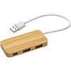Hub Usb in bamboo personalizzato Dominic personalizzate o neutre