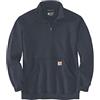 Carhartt Loose Fit Midweight Quarter Zip Mock Neck Sweatshirt Maglia di Tuta, New Navy, XXL Uomo