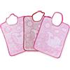 Tex family SET 3 Bavaglini BAVETTE bambino WOOLY cm. 29x35 bavaglio con elastico Puro cotone 3 PEZZI BAMBINA FEMMINA