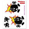 4R Quattroerre.it Adesivi Sticker Bomb Bombe con Carica, 10 x 12 cm