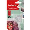 Fischer Fast&Fix 24x Fissa Quadri, Ganci per Appendere Quadri Senza Forare, Installazione Rapida, Non servono cacciavite e Trapano, Meglio dei Chiodi