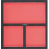 KS Tools-Modulo vuoto 712,2300/2 3 3 scomparti