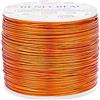 BENECREAT 235m 0.8mm Filo di Alluminio Resistente All'appannamento Filo Metallico da Scolpire Pieghevole per Lavori di Perline Artigianali di Gioielli, Rosso Arancio