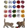 Molain Palla increspata per gatti, 20 pezzi, palline colorate per gatti, giocattolo per interni, palla interattiva, grande palla giocattolo per gatti, 6 cm