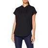 Build Your Brand Felpa da donna con cappuccio, senza maniche, disponibile in 2 colori, taglie da XS a 5XL, Donna, Felpa con cappuccio, BY034, Nero (Black), XS