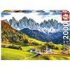 Educa - Puzzle da 2000 pezzi per adulti | Autumn in the Dolomitas | Paesaggi | Misura: 96 x 68 cm. Include colla fix puzzle. Consigliato a partire dai 14 anni (19566)