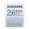 Samsung Memorie EVO Plus Scheda SD da 256 GB, UHS-I U3, fino a 130 MB/s (MB-SC256K/EU)