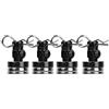 Dilwe 4pcs Colonna Magnetica Corpo per SCX10 4WD HSP 1/10 RC Car (nero)