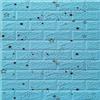 Generico Pannelli da parete 3D, autoadesivi, adesivi murali,effetto pietra, mattone,impermeabile, in PVC, stelle, 77 cm x 70 cm, 10 PEZZI (BLU)