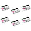 LEITZ - Lotto di 6 scatole di 1000 graffette n° 8 (6/4-21/4 mm) Galva