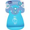 CHICCO (ARTSANA SpA) Easy Roll Bavaglino in Silicone 6M+ Azzurro Chicco