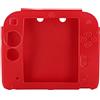 OSTENT Custodia morbida in silicone con protezione completa Custodia in gel compatibile con console Nintendo 2DS - colore rosso