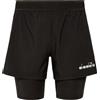 DIADORA DOUBLE LAYER BERMUDA ONE Shorts Running Uomo