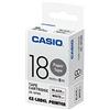Casio EZ Label Printer XR-18twe nastro in carta selbsthaftend per uso Indoor di 18 mm x 8,0 m NERO SU BIANCO