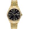 Sekonda King Classic - Orologio al quarzo da uomo, 40 mm, con display analogico, cinturino in acciaio inox, Nero, Bracciale